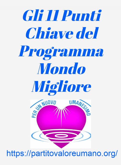 Un Futuro Migliore è Possibile: Gli 11 Punti Chiave del Programma Mondo&nbsp;Migliore