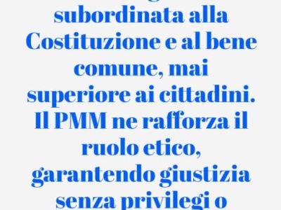Punto 7 – Riforma della Magistratura nel Programma Mondo Migliore: Una Giustizia Etica al Servizio del Bene&nbsp;Comune