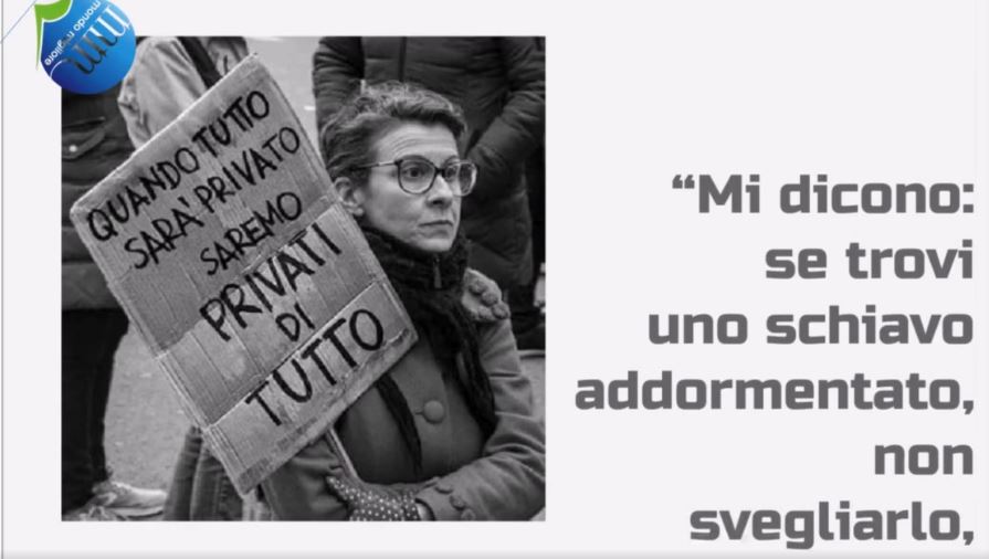 Mi dicono: se trovi uno schiavo addormentato, non svegliarlo…
