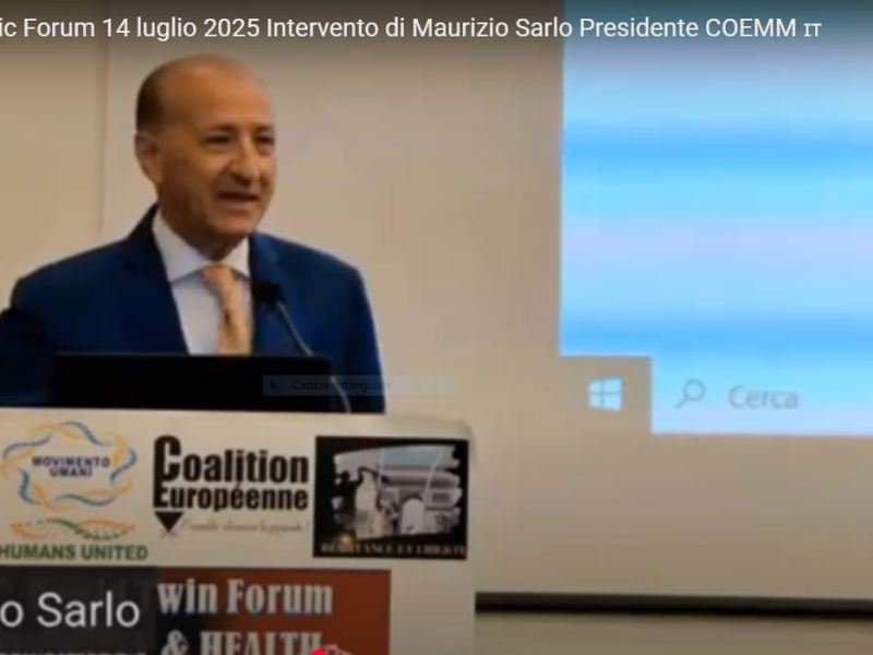 🇮🇹 Assisi Strategic Forum 14 luglio 2025  Intervento di Maurizio Sarlo Presidente COEMM&nbsp;🇮🇹