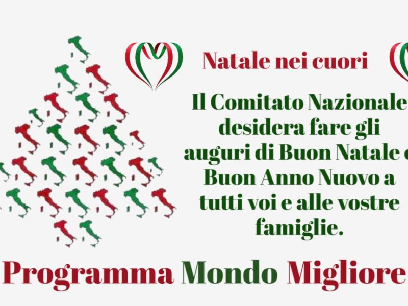Buongiorno amici – Il Comitato Nazionale desidera fare gli auguri di Buon Natale e Buon Anno Nuovo a tutti voi e alle vostre&nbsp;famiglie.