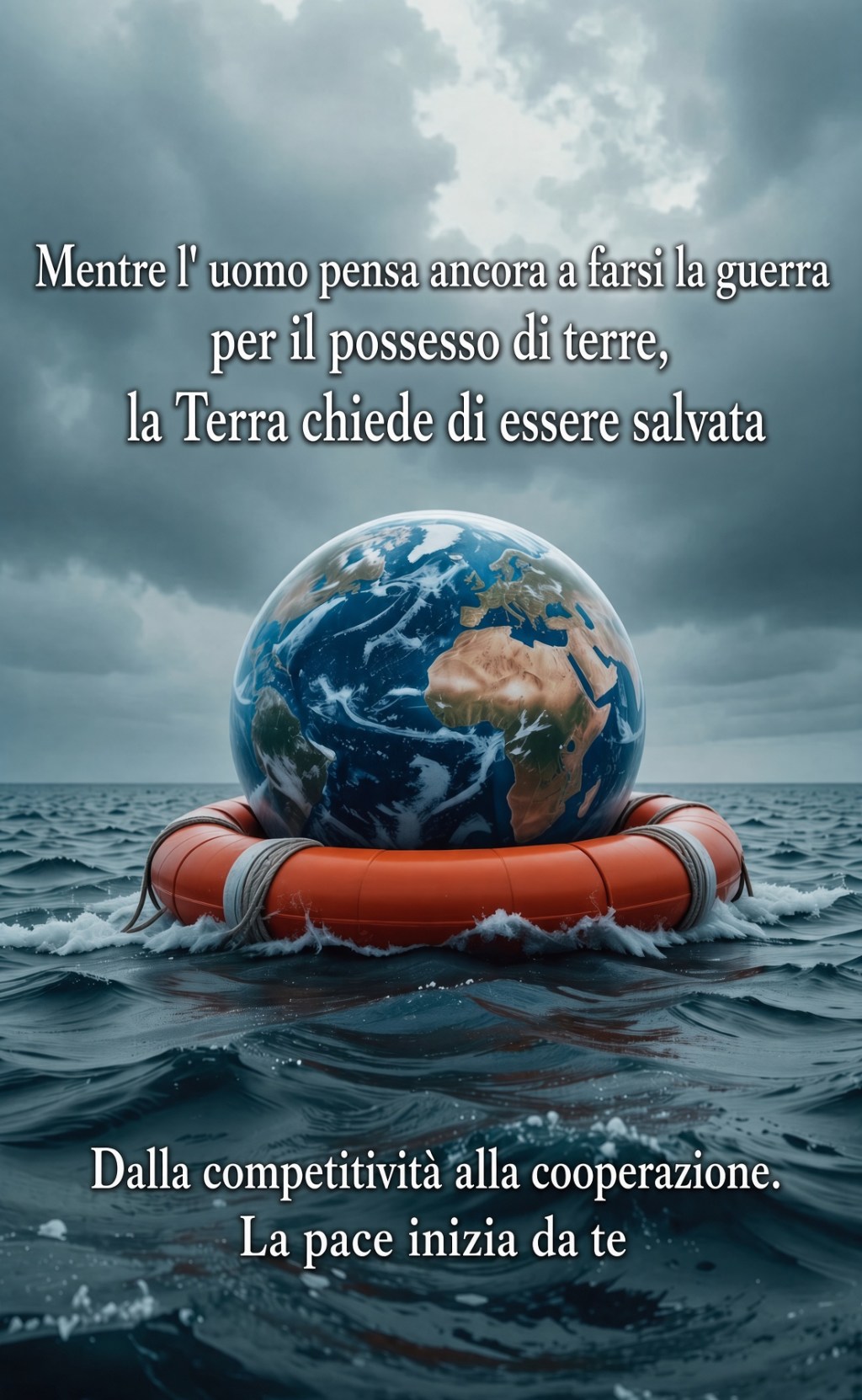 Mentre l’uomo pensa ancora a farsi la guerra per il possesso di terre, la Terra chiede di essere&nbsp;salvata.