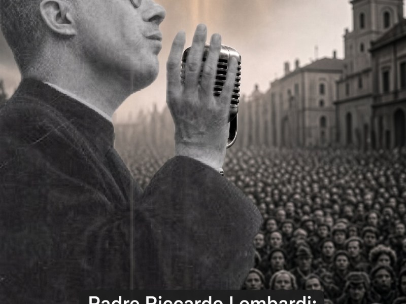 Padre Riccardo Lombardi: dal “mondo pre-umano” al “Noi”. Dal «microfono di Dio» al Programma Mondo Migliore di Maurizio&nbsp;Sarlo.